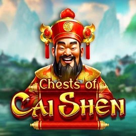 Chests of Cai Shen game by Pragmatic Play – logo hosted on Kingmaker Casino