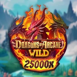 Slots logo of Dragons of Arcane Wild from Foxium at Kingmaker Casino