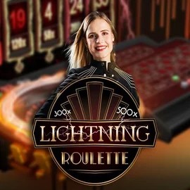 Lightning Roulette logo – Live Casino by Evolution at Kingmaker Casino