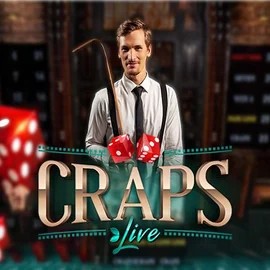 Live Craps logo – Live Casino by Evolution at Kingmaker Casino