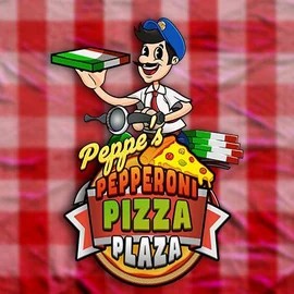 Peppe’s Pepperoni Pizza Plaza slot logo by Pragmatic Play at Kingmaker Casino